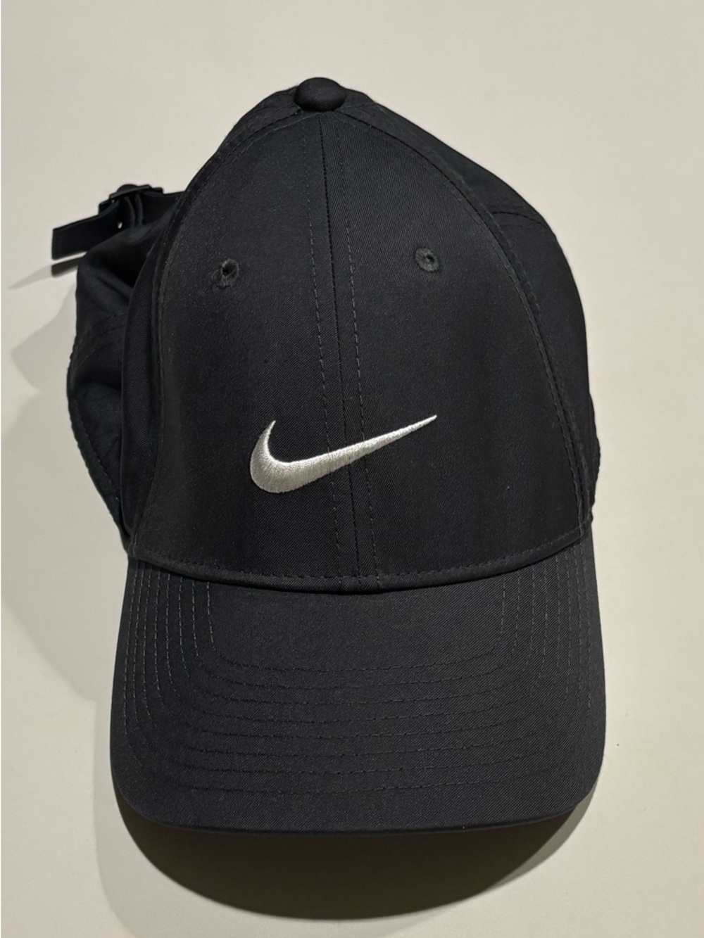 Nike Black Cap with Silver Swoosh